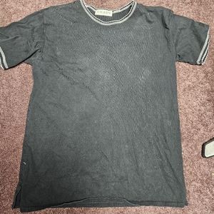 Chaus Sport Women's Black Short Sleeved T Shirt With White Stitching Size Medium